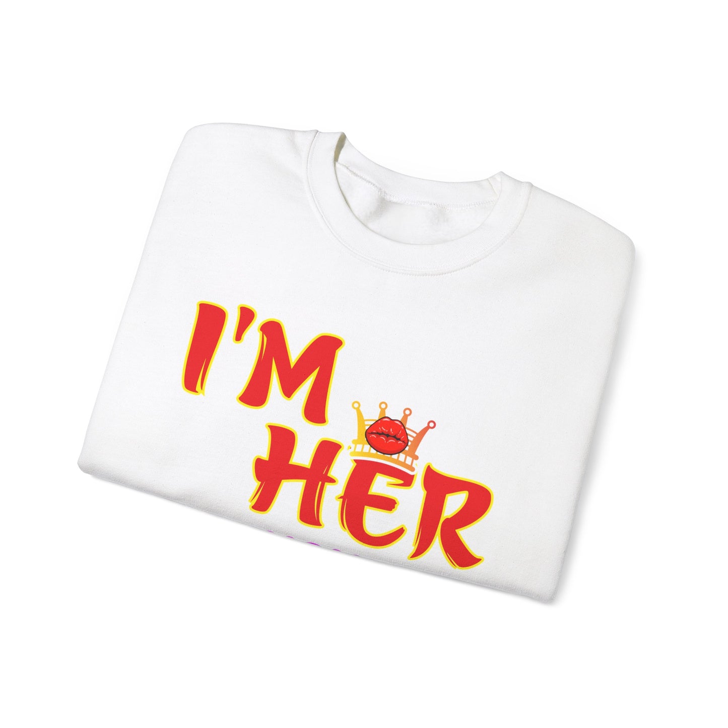 I’m her with crown and lips™ Crewneck Sweatshirt